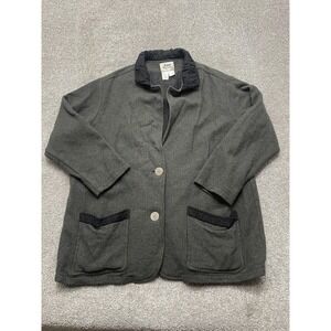 Flax Gray Blazer with Black Accents